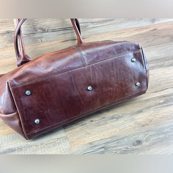 VALENTINO by Mario Authentic Top Handle Small Pebbled Leather Black Tote… - Picture 4 of 14